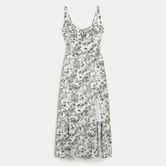 HOLLISTER SOFIA SIDE-SMOCKED MAXI DRESS - Picture 4 of 4